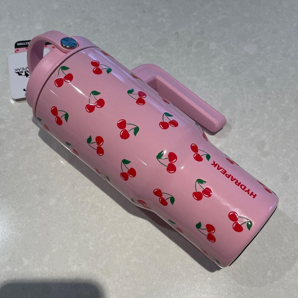 New Hydrapeak Voyager 18oz Tumbler Handle Stainless Steel bottle cherry & pink⭐️ - Picture 5 of 17